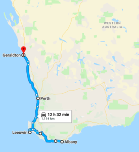 Albany to Geraldton